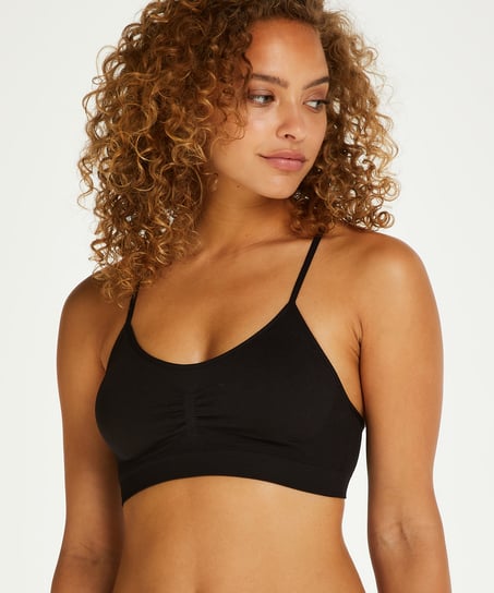 Brassière sans coutures Marine - Noir