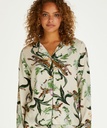Twill Long-sleeved Pyjama Top - Pink