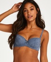 Maya Padded Underwired Bra - Blue