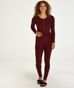 Pyjama Waffle Placket - Violet