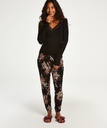 Dahlia Long-sleeved Pyjama Set - Black