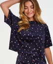 Top Velours Pocket - Blue