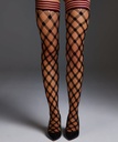 Private Fishnet hold-ups Crystal - Red