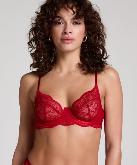 Soutien-gorge non-rembourré à armatures Isabelle - Rouge