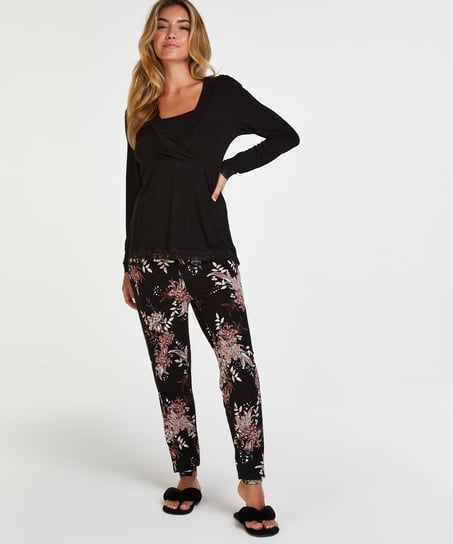 Nursing pyjama set - Black
