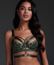 Sadie Non-Padded Longline Underwired Bra - Green