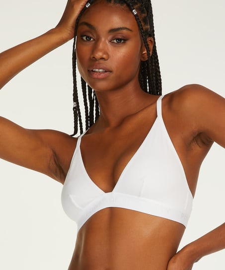 Cutie Triangle Bralette - White
