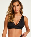 Mesh triangle bikini top - Black