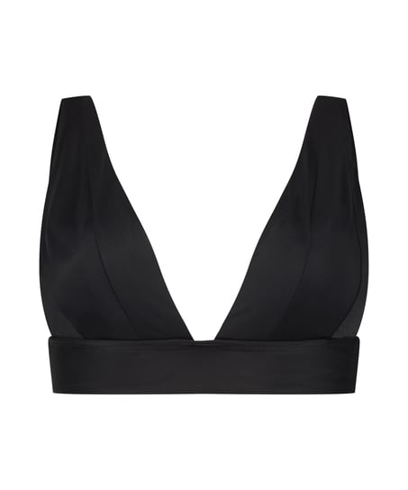 Haut de bikini triangle Luxe - Noir