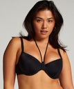 Haut de maillot de bain rembourré à armatures Luxe - Noir