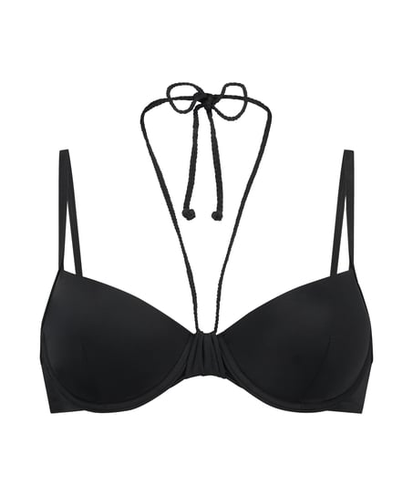 Haut de maillot de bain rembourré à armatures Luxe - Noir
