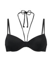 Haut de maillot de bain rembourré à armatures Luxe - Noir
