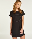 Round Neck Nightshirt - Black