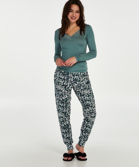 Lace Pyjama Set - Green