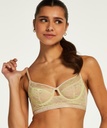 Fire non-padded longline underwired bra - Beige