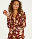 Twill Long-sleeved Pyjama Top - Red