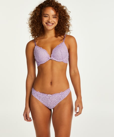 Rose Thong - Purple