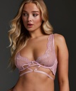 Seraphina non-padded longline underwired bra - Pink