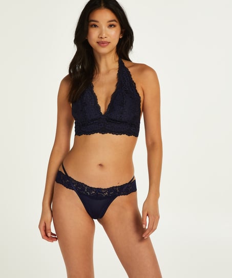 Elliena Extra Low V Thong - Blue