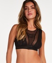 Fiona High Neck Bralette - Black
