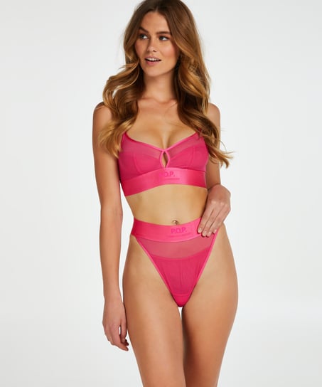 High-cut Thong Flexing - Pink