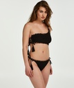 Crochet bikini crop top - Black