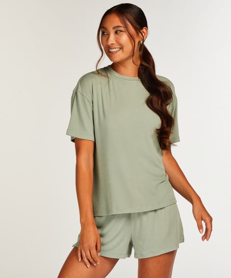 Rib Shorts - Green