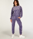 Velour Jogging Bottoms - Purple