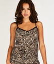 Velvet Lace Cami - Black