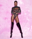 Sienna High Leg Body - Black