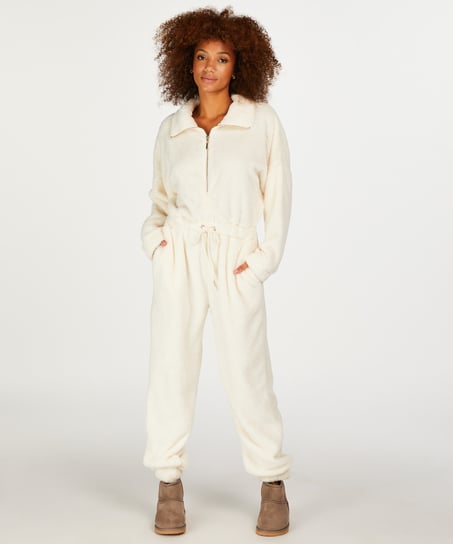 Onesie fleece - White
