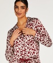 Satin Long-Sleeved Jacket - Red