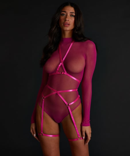 Private Body Harness Set - Purple