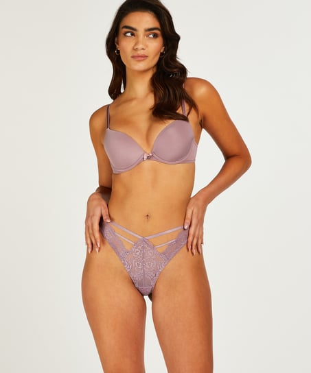 Clara High Leg Brazilian - Purple