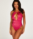 Grenada High Leg Swimsuit - Pink