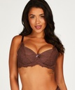 Daisy Padded Underwired Bra - Brown