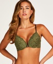 Rose padded push-up bra - Green