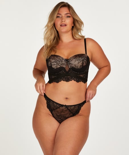 Bellatrix High Leg Thong - Black