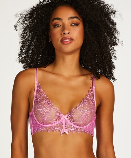 Esme Non-Padded Underwired Bra - Pink