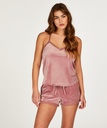 Velvet Lace Shorts - Pink