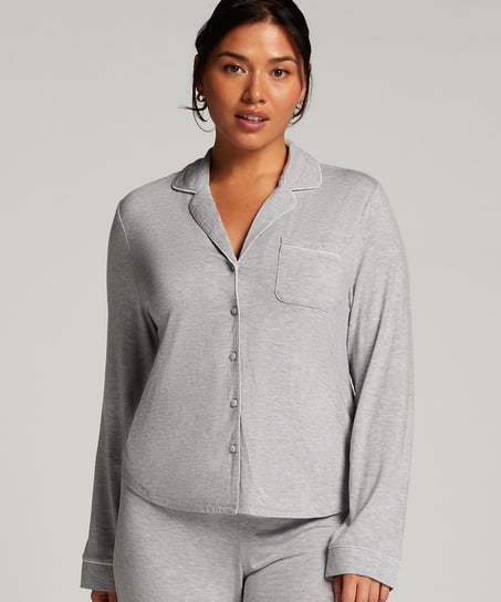 Essential Jersey Long-Sleeved Jacket - Gray