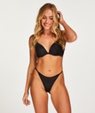 Kaiden High Leg Thong - Black