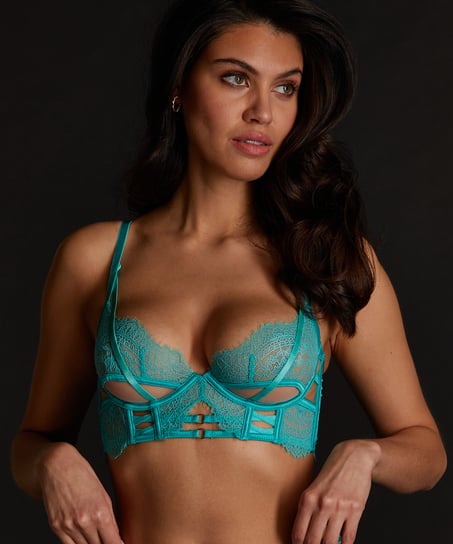 Monet Non-Padded Longline Underwired Bra - Green