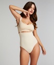 Seamless Enhancing High Waisted Thong - Beige