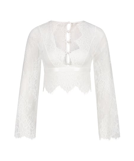 All-over Lace Top - White