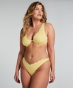Slip de Bikini Échancrés Scallop - Jaune
