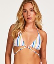 Tahiti triangle bikini top - White