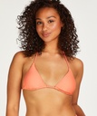Peachy Triangle Bikini Top - Orange