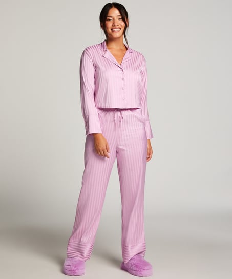 Satin Trousers - Purple