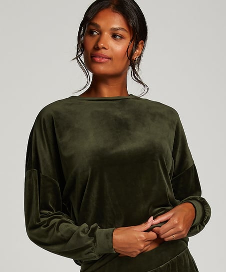 Top Velours - Vert